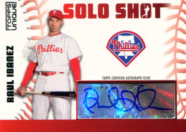 Raul Ibanez Autographed Topps Card