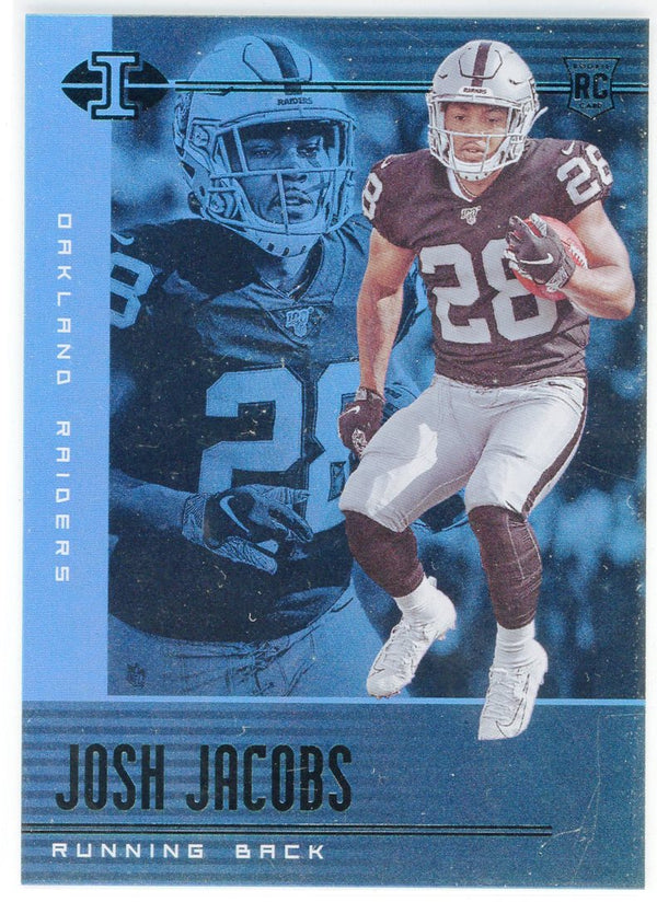 Josh Jacobs 2019 Panini Illusions Blue Rookie Card #20 Hollywood