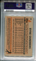 Ryne Sandberg 1983 Topps (PSA NM-MT 8) Card