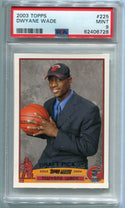 Dwyane Wade 2003 Topps Rookie Card (PSA Mint 9)