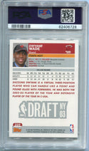 Dwyane Wade 2003 Topps Rookie Card (PSA Mint 9)