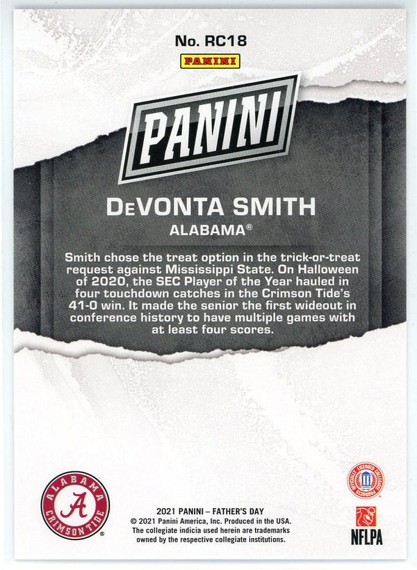 DeVonta Smith 2021 Panini Father's Day Rookie Card #RC18