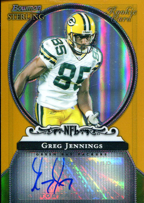 Greg Jennings Autographed 2006 Bowman Sterling Rookie Card