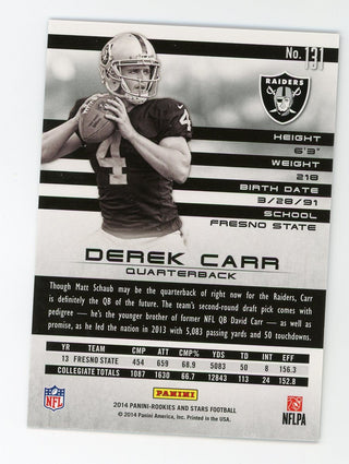 Derek Carr 2014 Donruss Rookies & Stars #131 RC