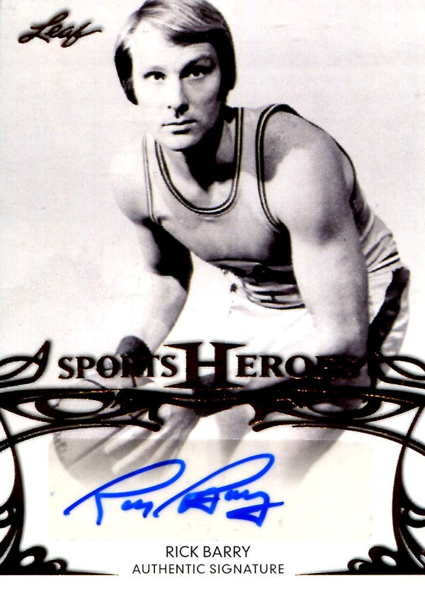 Rick Barry 2013 Leaf Sports Heroes Autographed Card