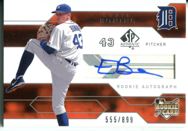Eddie Bonine 2008 Upper Deck Rookie Autographed Card 555/899