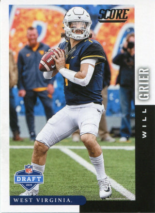 Will Grier 2019 Score Draft Rookie Card