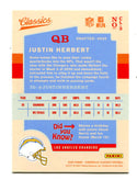 Justin Herbert 2020 Panini Chronicles Classics #CL3 RC