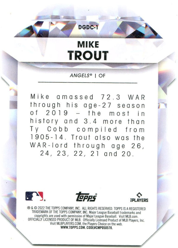 Mike Trout Topps Diamond Greats 2022