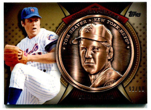Tom Seaver 2013 Proven Mettle 92/99 Commemorative Coin Card
