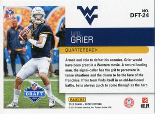 Will Grier 2019 Score Draft Rookie Card