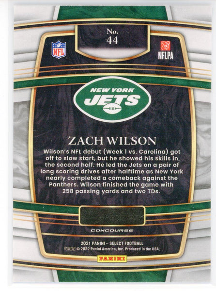 Autographed/signed Zach Wilson New York Green Football Jersey -   Denmark