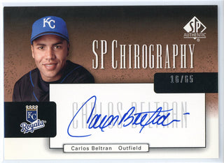 Carlos Beltran Autographed 2004 Upper Deck SP Chirography Card #CA-CB
