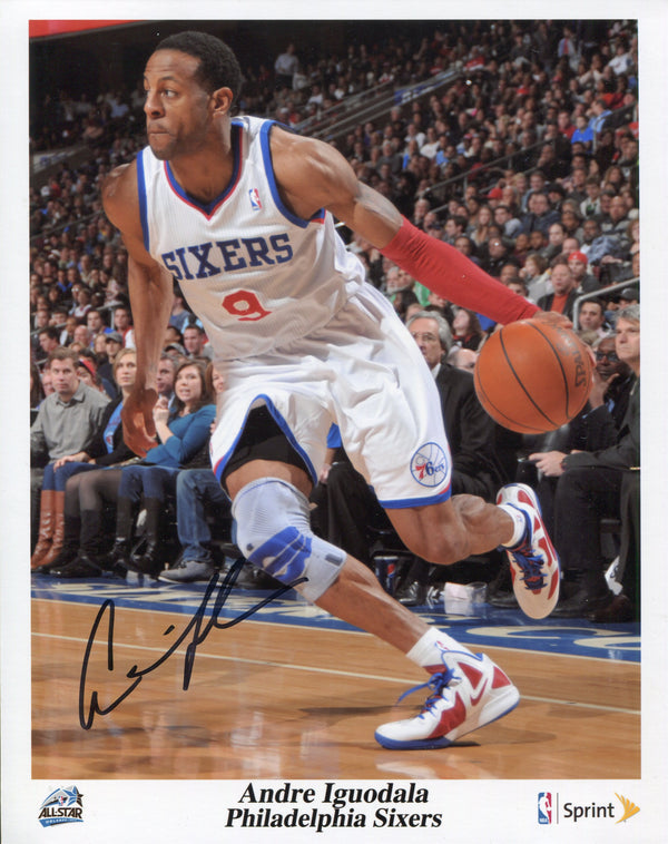 Andre Igoudala Autographed 8x10 Philadelphia 76ers Photo