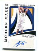 Myles Turner 2020-21 Panini Immaculate Collection Modern Marks Auto /49