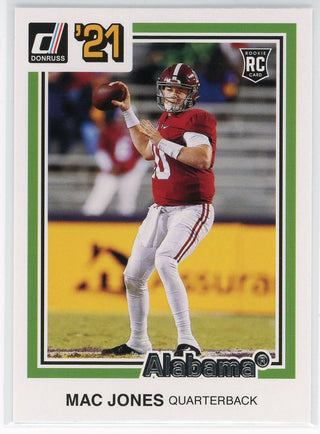Mac Jones 2021 Panini Chronicles Donruss Draft Picks Rookie Card #10