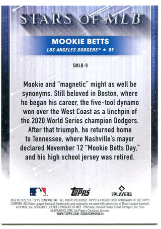 Mookie Betts Topps Stars of MLB 2022