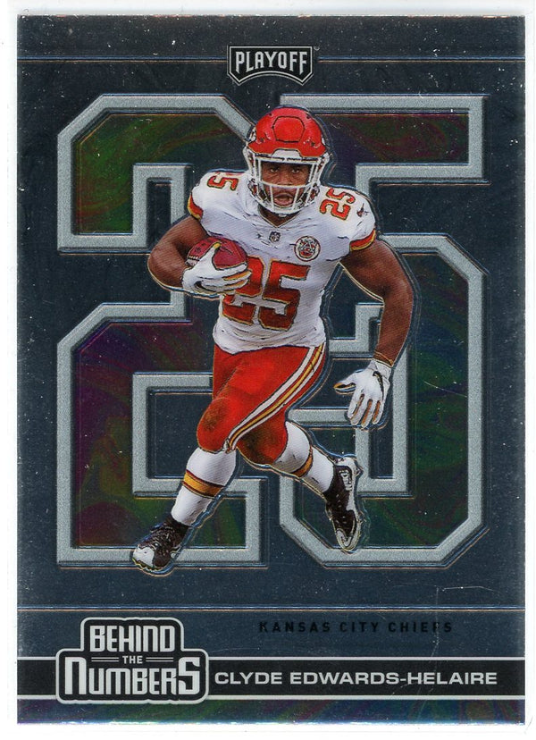 Clyde Edwards-Helaire 2020 Panini Playoff Behind the Numbers Rookie Card #BTN-29