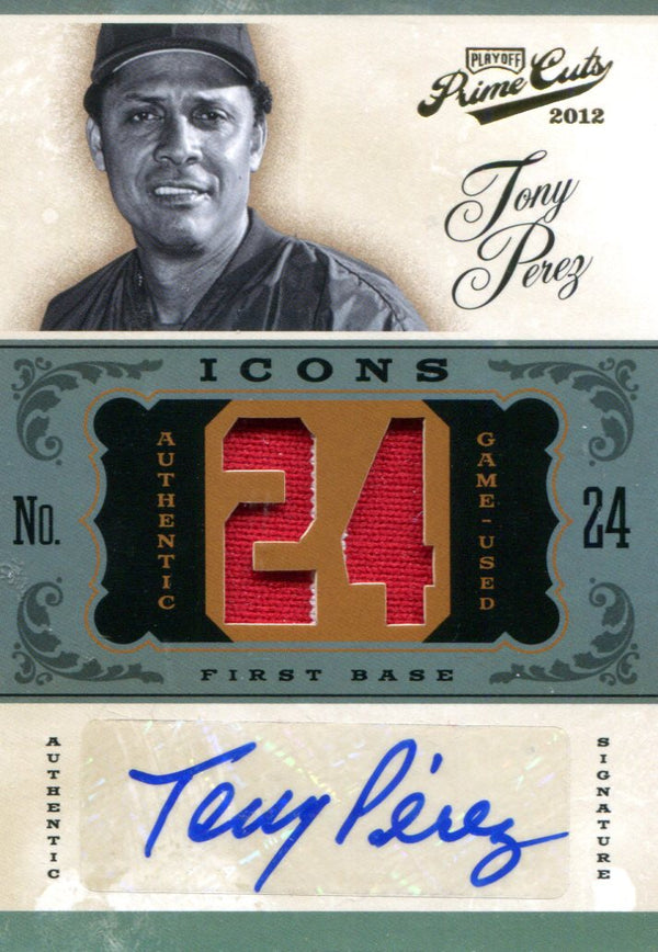 Tony Perez Autographed Panini Card #4/5
