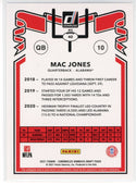 Mac Jones 2021 Panini Chronicles Donruss Draft Picks Rookie Card #10