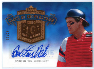 Carlton Fisk Autographed 2005 Upper Deck Class of Cooperstown Card #CC-CF2