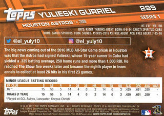 Yulieski Gurriel 2017 Topps Rookie Card