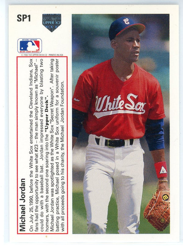 Michael Jordan 1991 Upper Deck Rookie Baseball Card #SP1