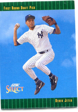 Derek Jeter 1992 Score Select Unsigned Rookie Card