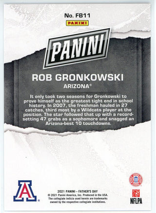 Rob Gronkowski 2021 Panini Father's Day Card #FB11