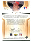 Tony Perez 2004 Upper Deck Legendary Cuts Fabric Card #118 Card 1/1