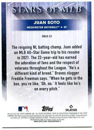 Juan Soto Topps Stars of MLB 2022