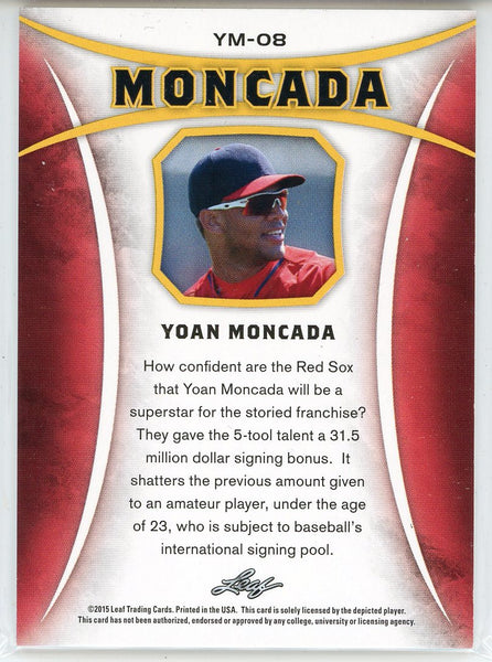 Yoan Moncada Signed Jersey (JSA)