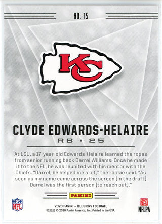 Clyde Edwards-Helaire  2020 Panini Illusions Rookie Card #15
