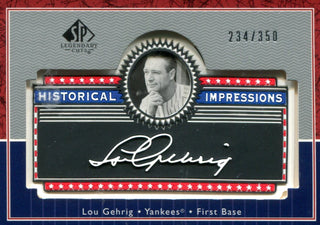 Lou Gehrig Upper Deck Card #234/350