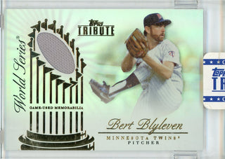 Bert Blyleven 2012 Topps Tribute World Series Patch Encased Card #WSS-BB