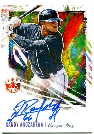 Randy Arozarena 2020 Panini Diamond Kings Baseball Autographed Rookie Card #3/49