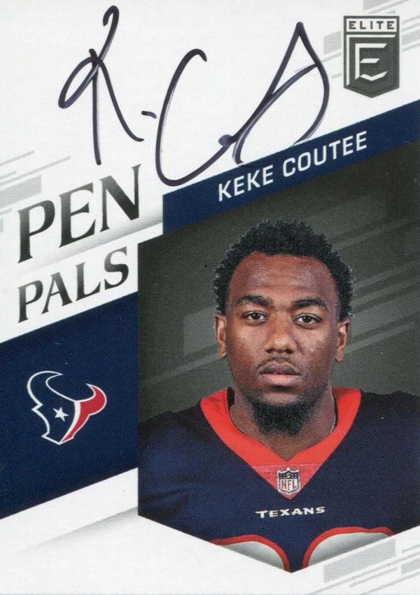 KeKe Coutee Autographed 2018 Donruss Elite Football Rookie Card