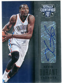 Kevin Durant Autographed 2014-15 Panini Totally Certified Card #TCS-KD