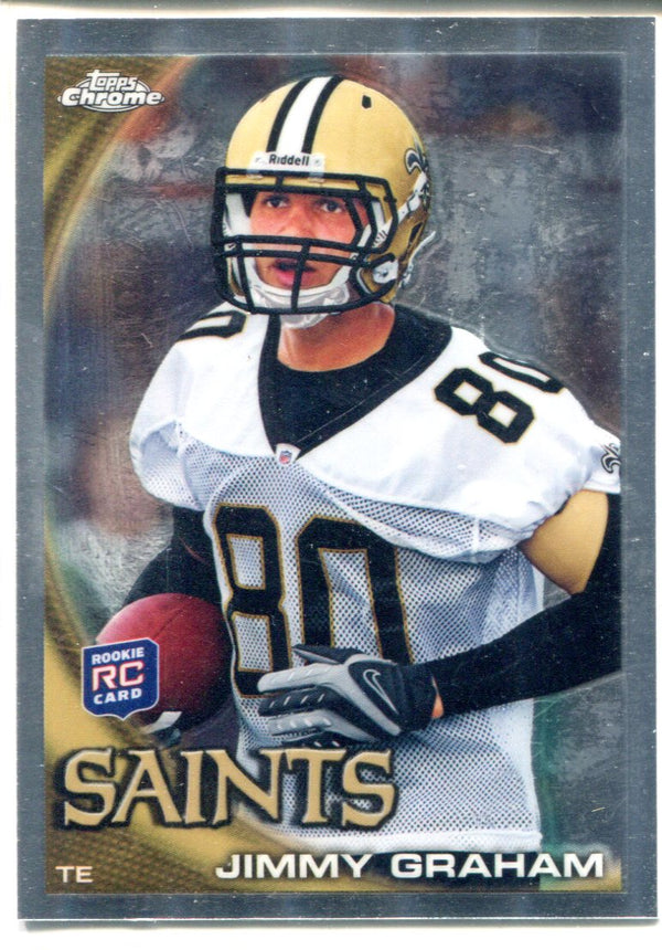 Jimmy Graham Unsigned 2010 Topps Chrome Card