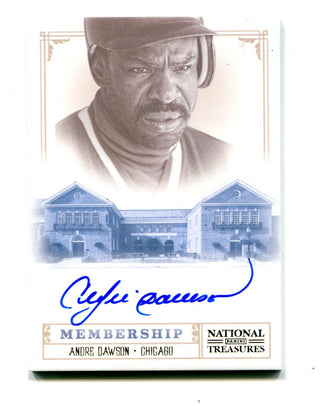 Andre Dawson 2012 Panini National Treasures #47 Autographed Card 04/25