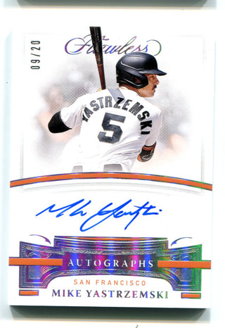 Mike Yastrzemski 2021 Panini Flawless #DPJA Patch Card /20