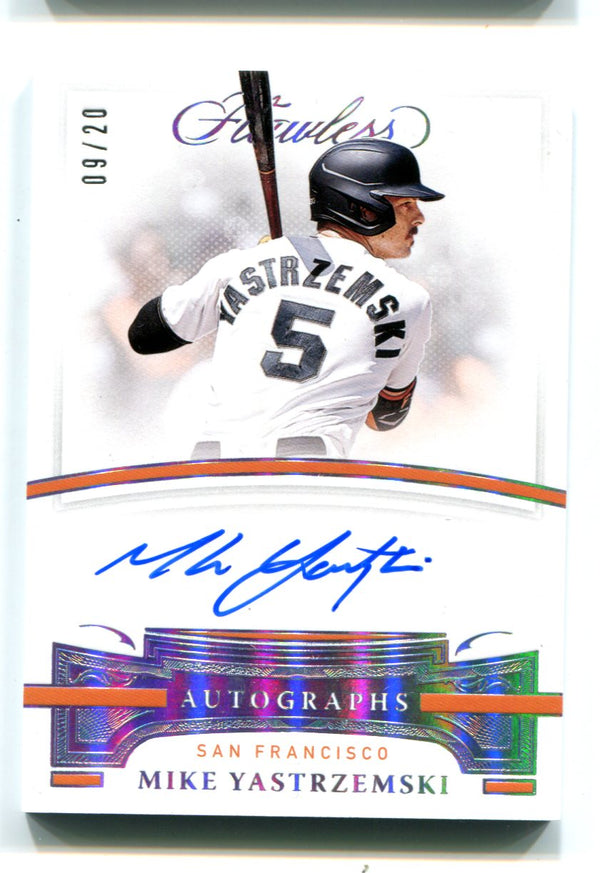 Mike Yastrzemski 2021 Panini Flawless #DPJA Patch Card /20