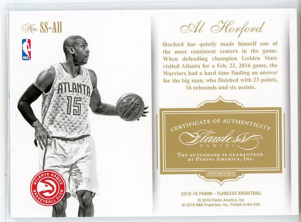 Al Horford Autographed 2015-16 Panini Flawless Super Signature Card #SS-AH