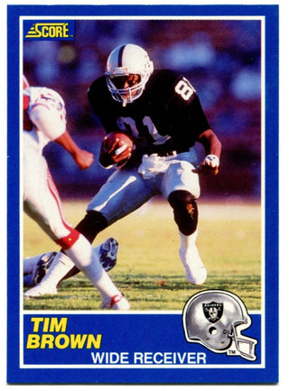Tim Brown Score 1989 Raiders #86