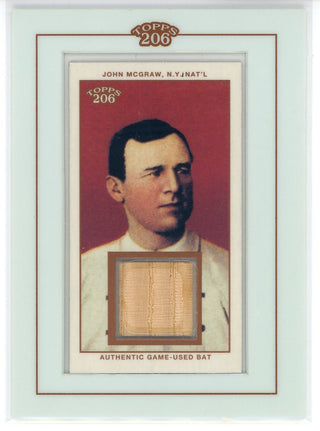 John McGraw 2002 Topps T206 Game Used Bat Card #TR-JMC