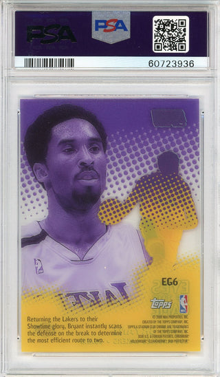 Kobe Bryant 1999 Stadium Club Chrome Eyes of the Game Card #EG6 (PSA Mint 9)