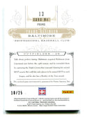 Frank Robinson 2021 Panini National Treasures Greatness Jersey Card #13   /25