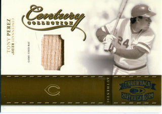 Tony Perez 2004 Throwback Threads Authentic Game Used Bat Card 50/250