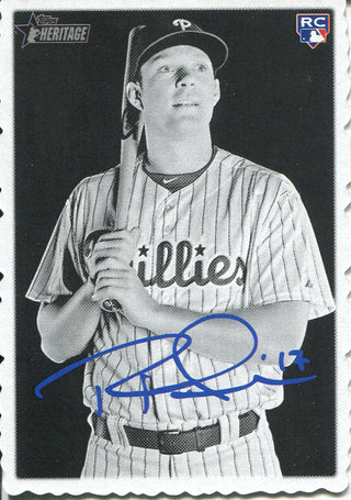 Rhys Hoskins 2018 Topps Heritage Rookie Card