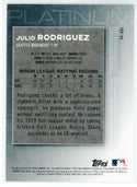Julio Rodriguez 2020 Bowman Platinum Chartreuse Rookie Card #TOP-94